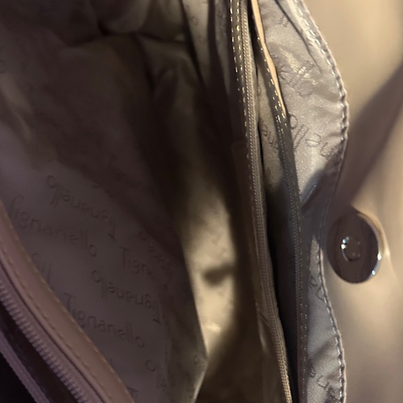 Tignanello Blue and Green Floral Tote - Picture 5 of 8